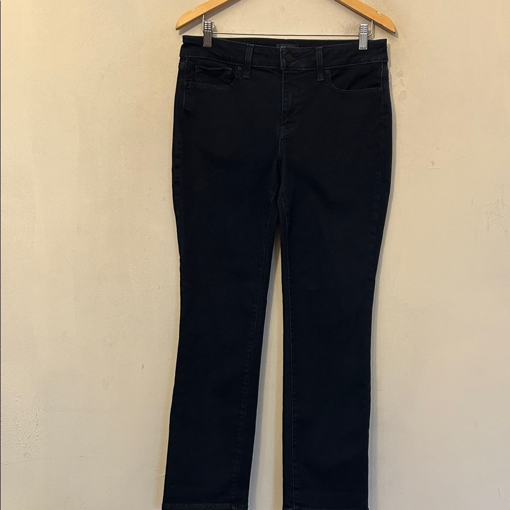 NYDJ Dark wash Marilyn Straight denim jeans Size 10P EUC
